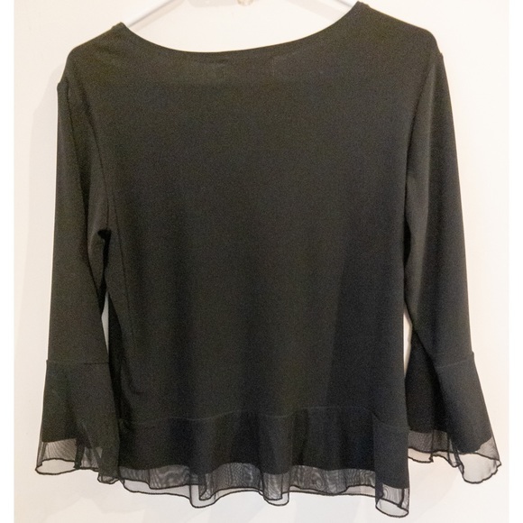 SYMPLI mix party peplum top - Picture 5 of 7